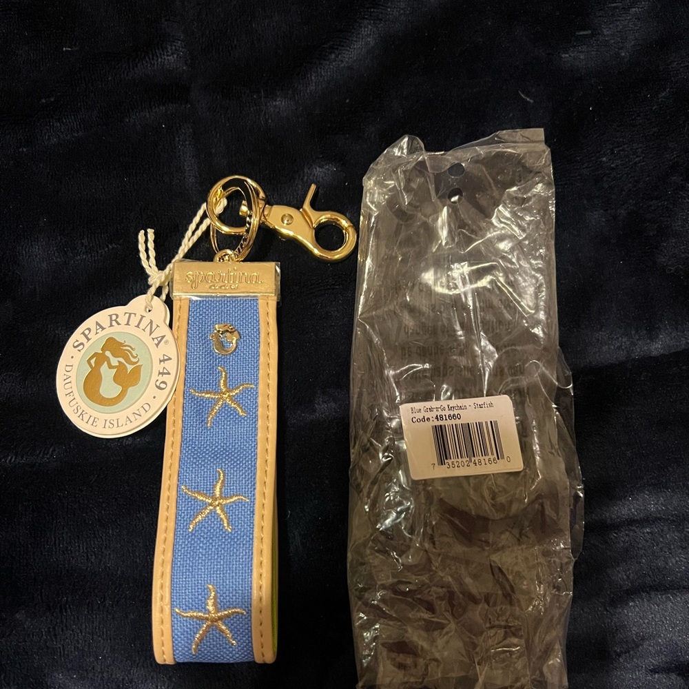 Spartina starfish keychain